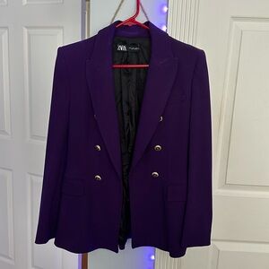 Zara Tailored Buttoned Blazer